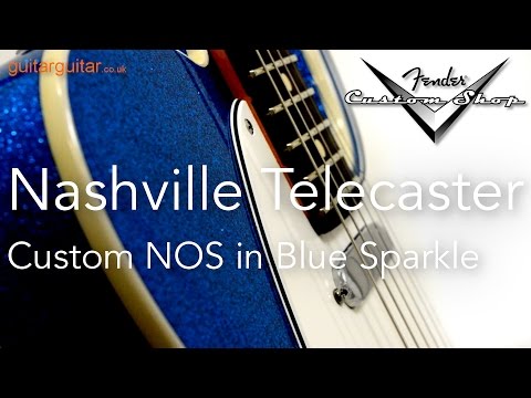 Fender Custom Shop Nashville Tele Custom NOS Blue Sparkle RW #R81831