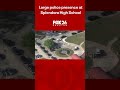Large police presence at Splendora High School