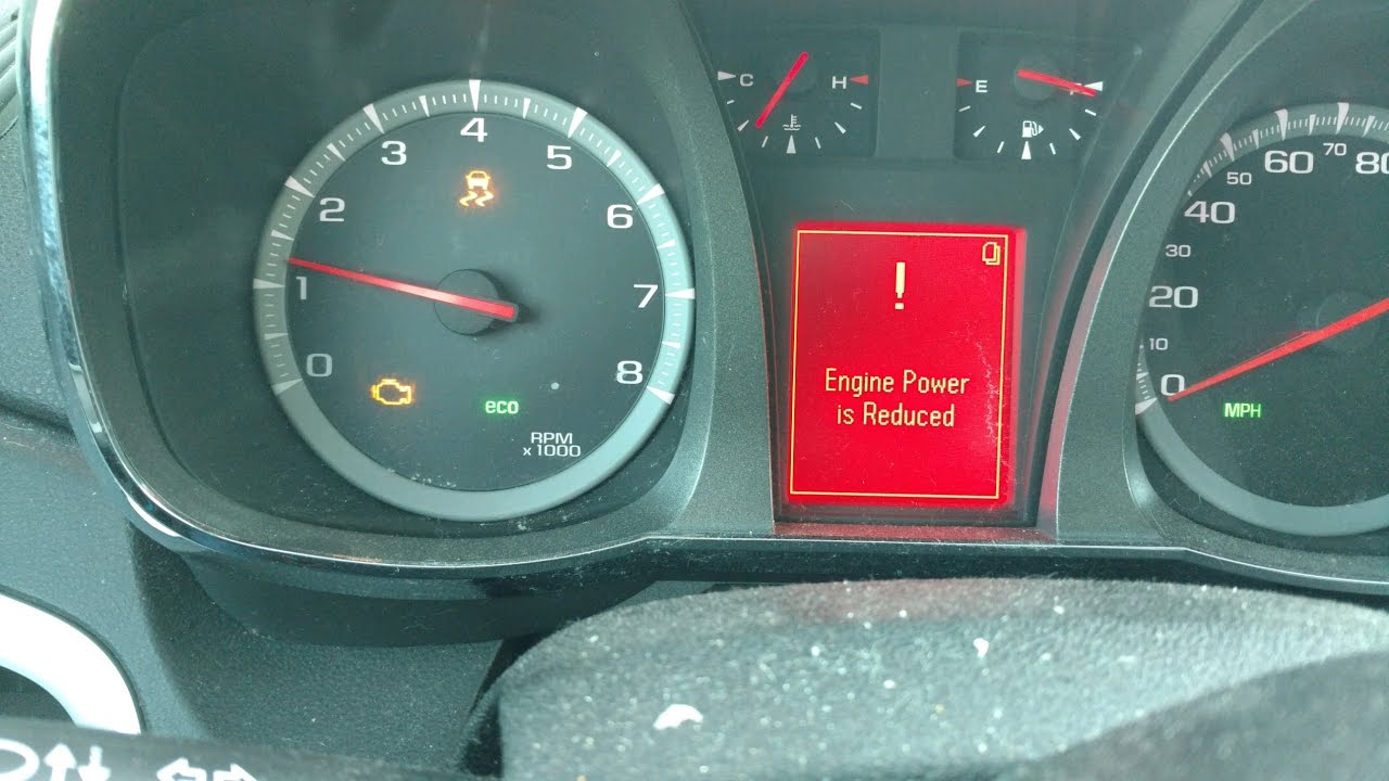 2011 Chevy Malibu Engine Power Reduced