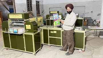 Fully Automatic 3IN1 Notebook Making Machine, Notebook Stitching+ Folding+ Squaring+ Cutting Machine