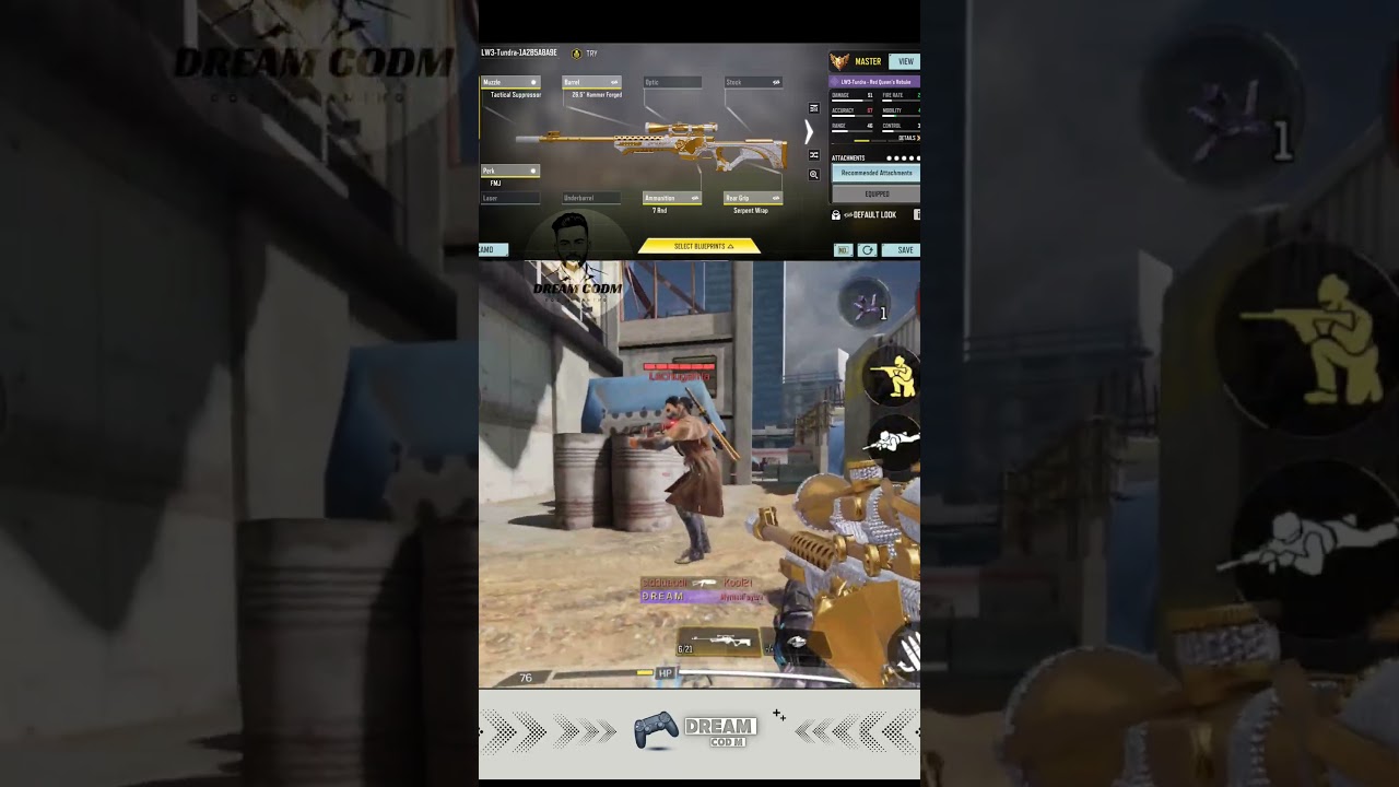 One Shot, One Kill! 🎯 LW3 Tundra "Red Queen" Gunsmith | sniping 