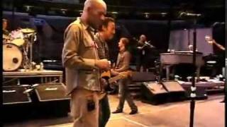 Michael Stipe of R.E.M. and Bruce Springsteen