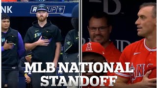 Three MLB stars are ejected for national anthem standoff
