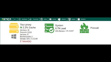 Quick tour of the New Artica Proxy V2