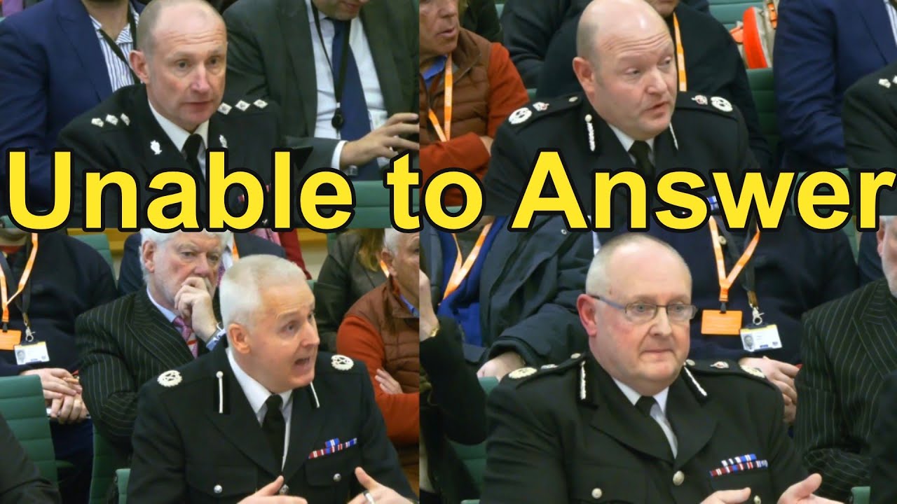 Senior Police Officers unable to answer MPs at the home affairs select committee