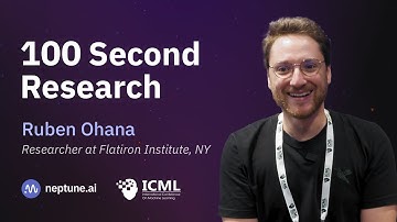 ICML 2024: 100 Second Research Challenge With Ruben Ohana