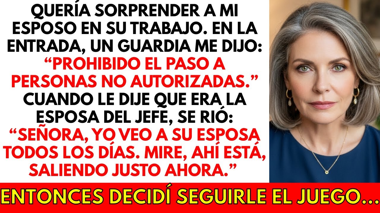 Quería sorprender a mi esposo en su trabajo. En la entrada, descubrí que él tiene una “esposa”...