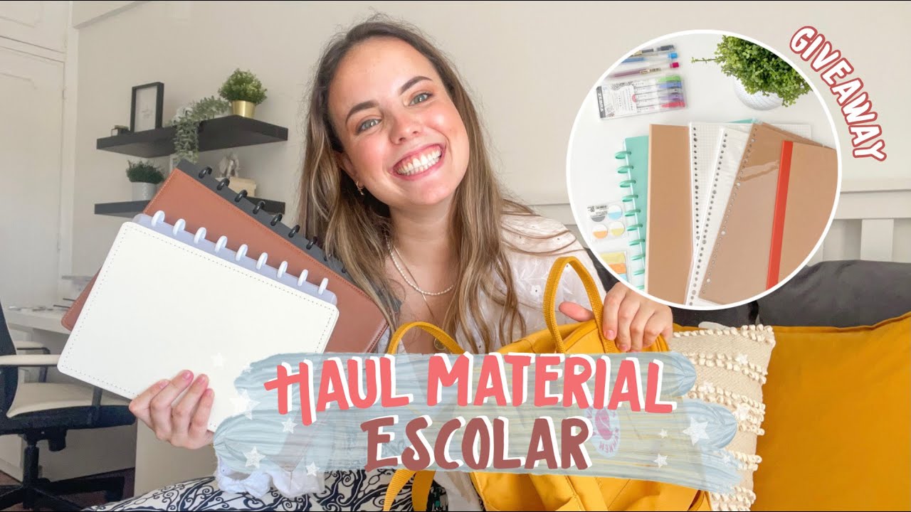 haul de material escolar + sorteio | back to school ep.1