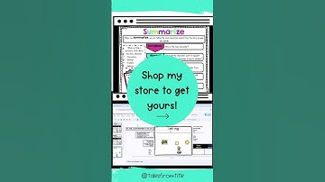 Summarizing Fiction Text Anchor Charts and Interactive Notebook Pages