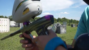 2019 Machine Vapor Paintball Gun Shooting Video