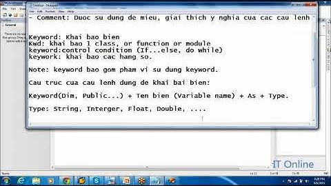 Tự học lập trình VB.net - Bài 1: Tổng quan về VB #vbnet