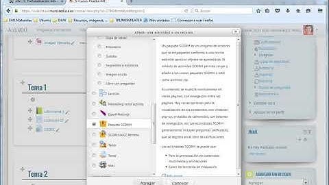 Agregar un paquete SCORM en una plataforma moodle (16/22)
