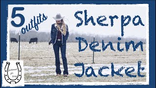 SHERPA DENIM TRUCKER JACKET OUTFITS IDEAS