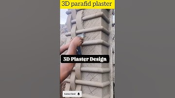 20243D parafid Wall plaster laster Design in construction  ... #plastering #plasterdesign #constru