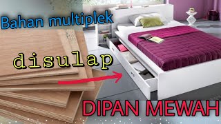 Tutorial cara membuat Dipan laci minimalis, lengkap dan detail.👍👍