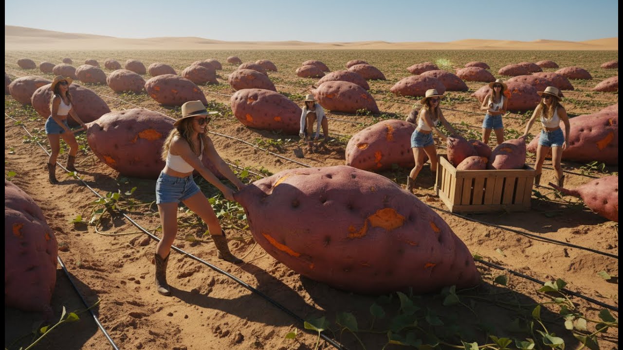 Unbelievable – They Grew Sweet Potatoes in the Desert – Watch How They Did It!