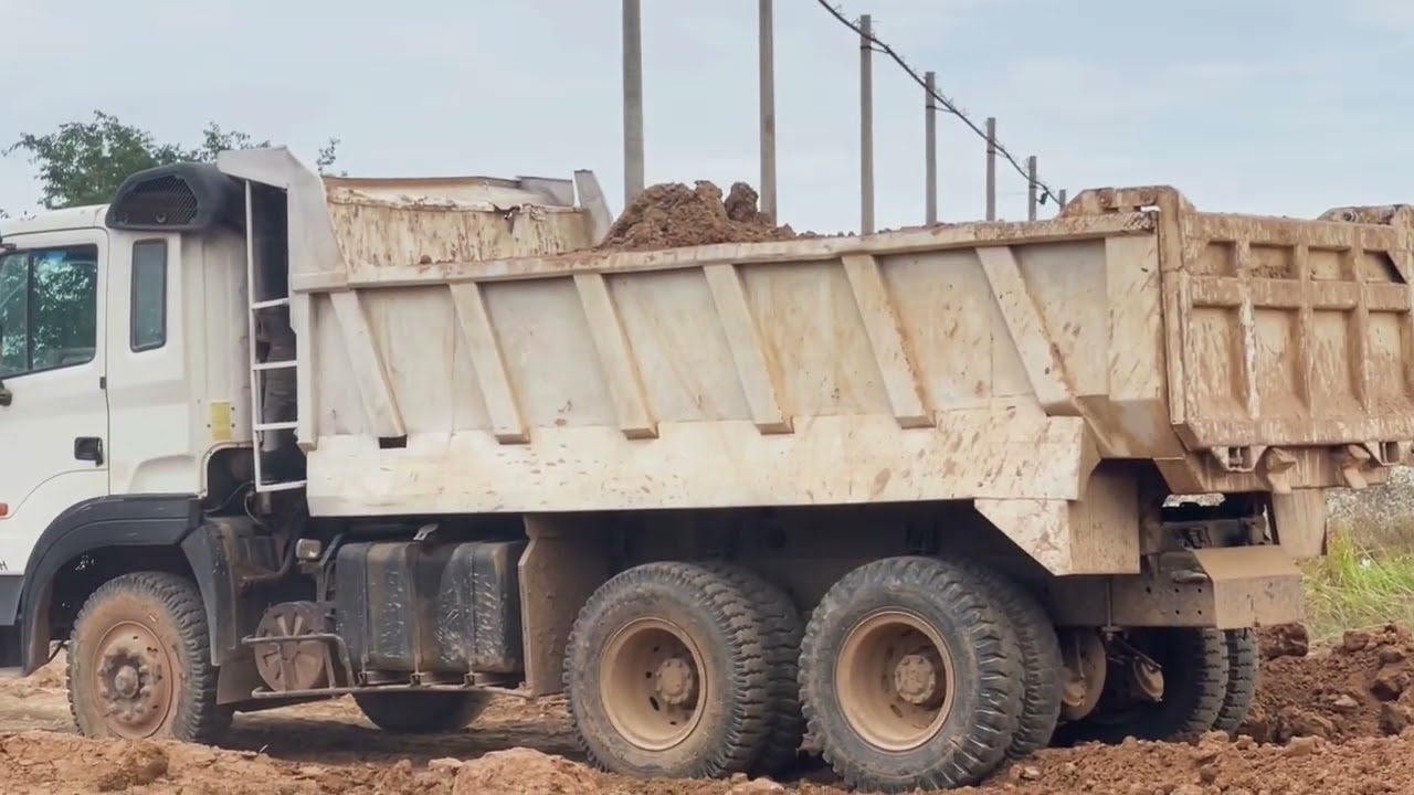  New day Cat 395 Excavator Loading Cat 777 Dumpers | Massive Earthworks in 4K - Sotiriadis Constr