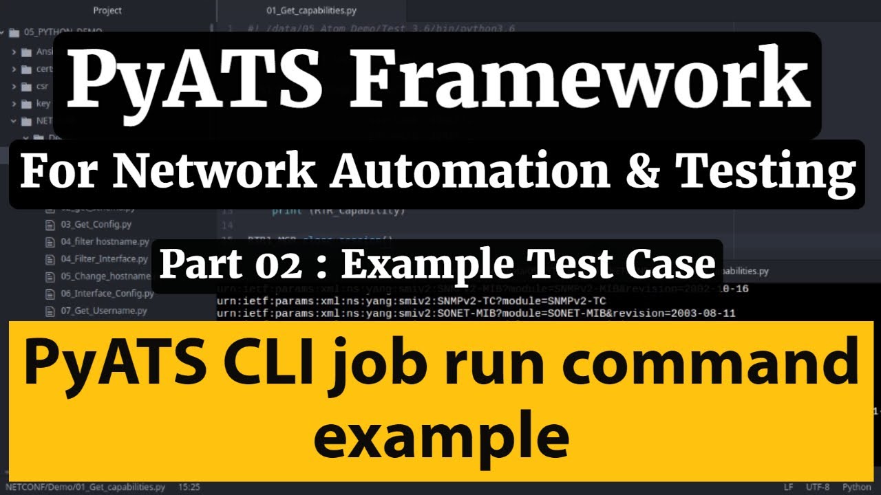 Pyats framework tutorial part2 run pyats cli example test case and