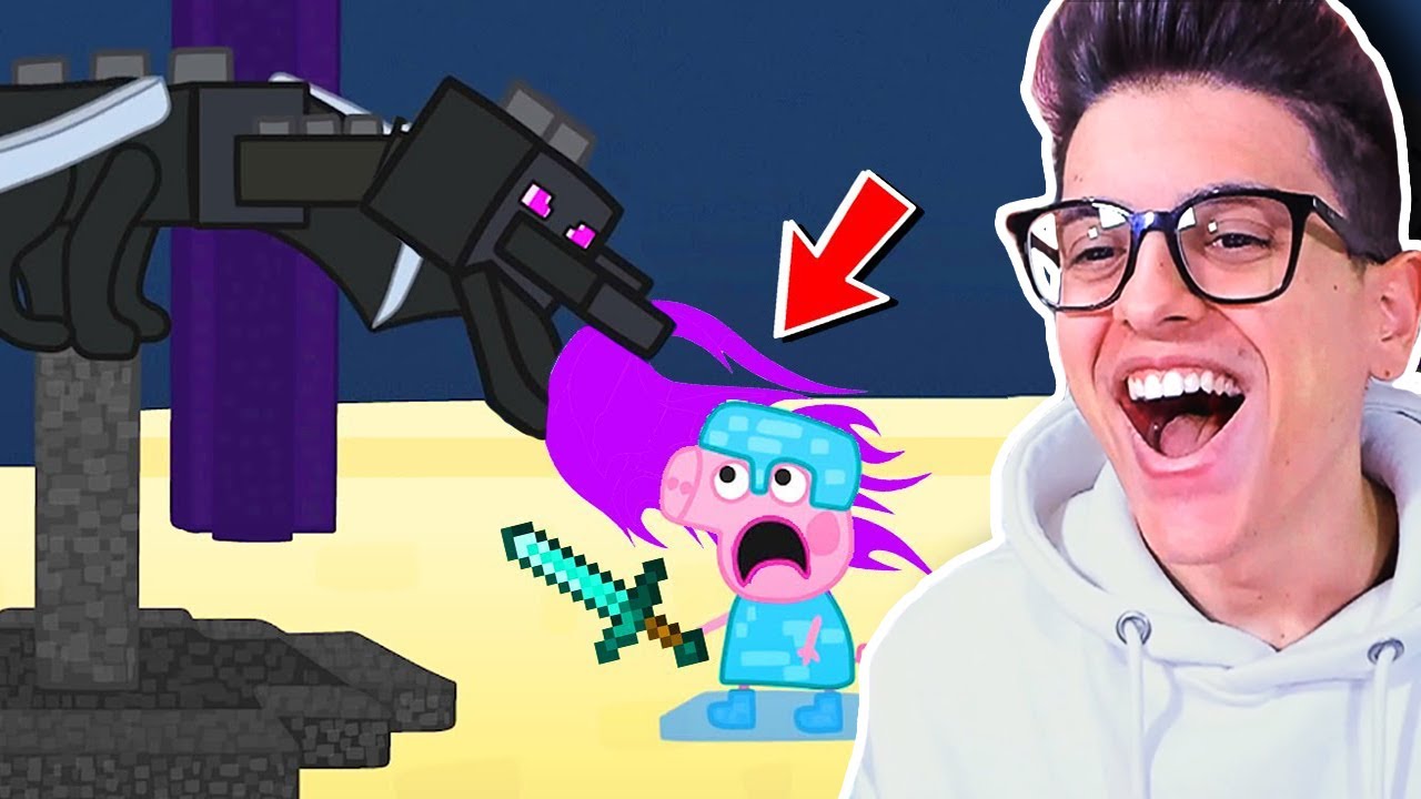 REAGIAMO A PEPPA PIG PROVA A BATTERE MINECRAFT!! (Animazioni Virali)