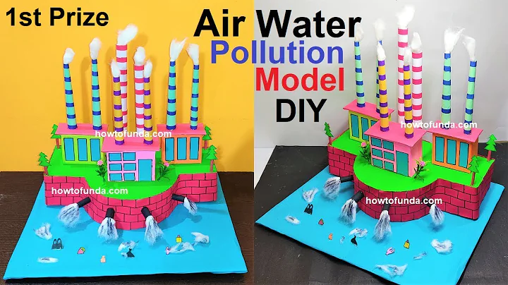 water and air pollution model 3d science project using cardboard - diy simple steps | howtofunda