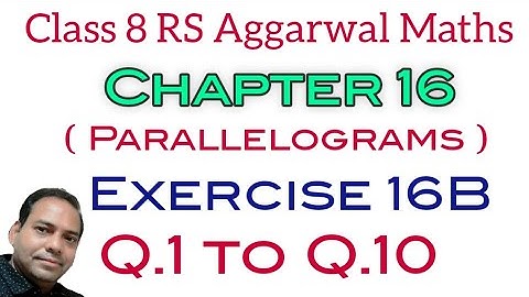 Exercise 16B Class 8 RS Aggarwal Maths