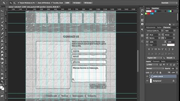 09 Photoshop Web Mockup - Building Vector Wireframe PART 1