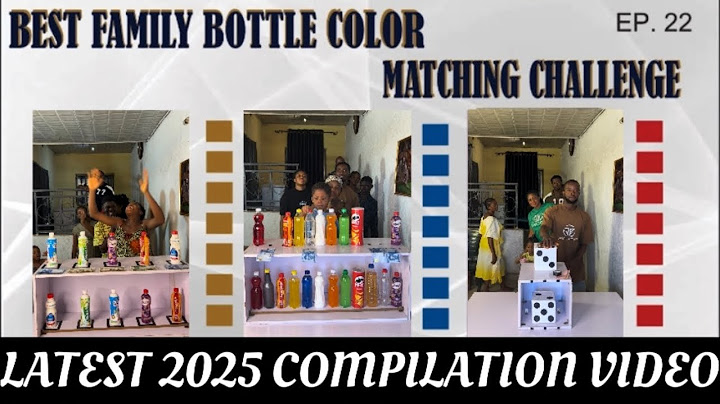THE MOST WONDERFUL & ENTERTAINING FAMILY BOTTLE COLOR MATCHING  GAME - 2025 COMPILATION V VIDEO