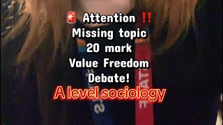 A* Sociology: Value Freedom debate simplified (in 3 minutes)