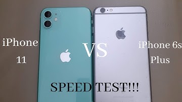iPhone 11 VS iPhone 6S PLUS Speed Test!! ( Comparison )
