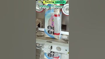 200g Flour Packing Machine with Gusseted Bags | Dust-Free Vertical System with Precision Filling