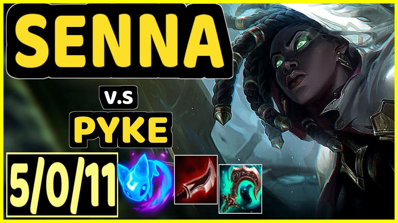 JOEY (SENNA) vs PYKE - 5/0/11 KDA BOTTOM SUPPORT CHALLENGER GAMEPLAY - NA