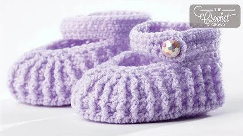 How to Crochet Baby Mary Jane Booties