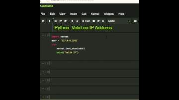 #Python: Valid an IP Address #beginners