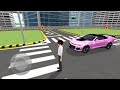 New MUSTANG GTD pink car Driving test 3D Driving class gameplay #viralvideo 