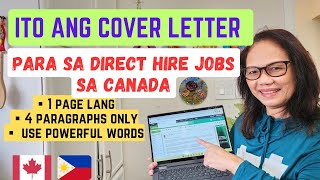 HOW TO WRITE AN EXCELLENT COVER LETTER FOR CANADA DIRECT HIRE  JOBS #canada #canadaimmigration screenshot 5