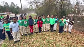 Wynbrooke Elementary School Impromptu holiday rehearsal during fire drill