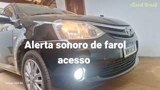 Como Instalar Alerta Sonoro Farol Acesso Etios