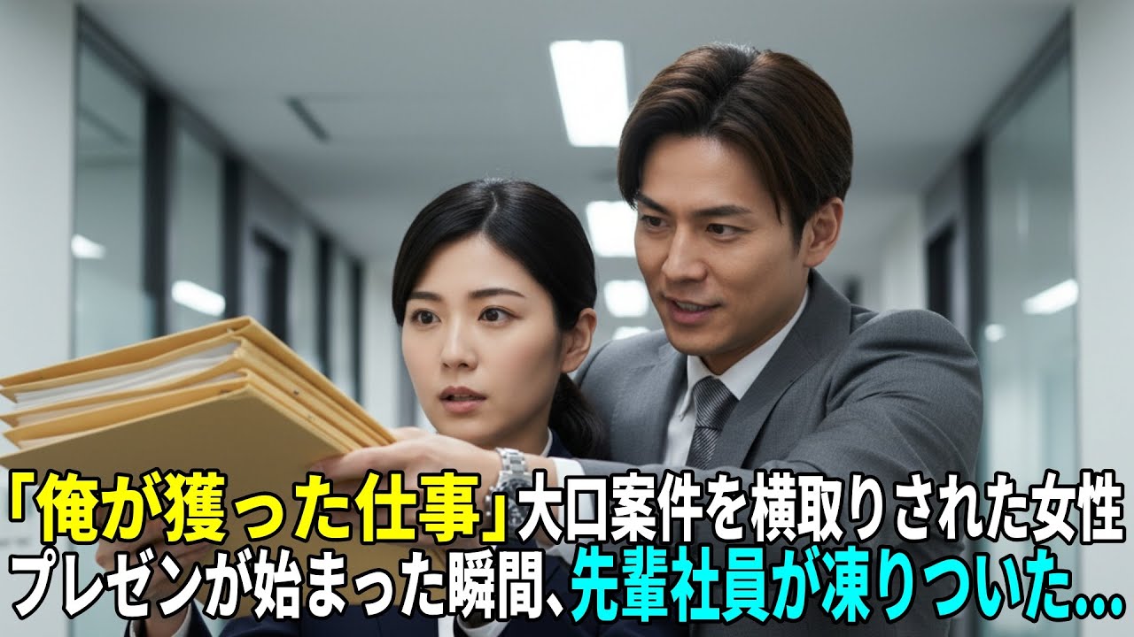 「俺が獲ったことにする」念願だった大口案件を先輩社員に横取りされた女性。プレゼンが始まった瞬間、先輩が凍り付いた。
