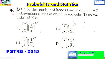 #pgtrbmaths#Question4#probabilityandstatistics#tntrbmaths#ugtrbmaths#TNSETMATHS#TNSETexam#CSIRMATHS