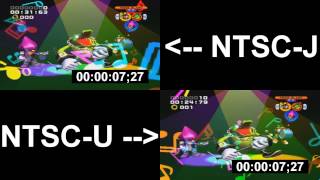 Sonic Heroes Gc Team Chaotix Team Blast Time Comparison Ntsc U Vs Ntsc J Youtube