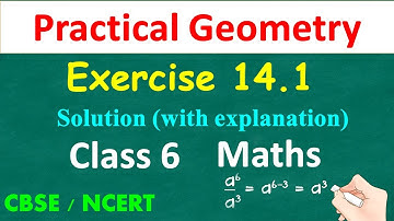 NCERT Exercise 14.1 | Question 1 to 6 | Practical Geometry | Class 6 Maths | Practical Geometry