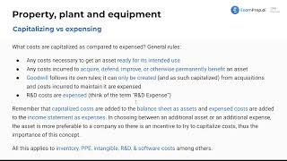 Capitalizing vs Expensing - FAR Exam Prep