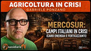 MERCOSUR, CARO ENERGIA E FERTILIZZANTI: COSÌ I CAMPI ITALIANI VANNO IN CRISI | GABRIELE PONZANO