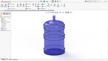 SolidWorks Beginner Tutorial | Water Bottle