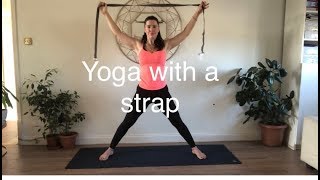 25 min yoga with straps to lengthen & stretch