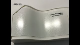 Caxvinyl Factory Direct Hd Pet Liner Metal White Car Wrap