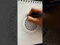Easy Circle Mandala Art🌀💜✨ #mandala #art #tutorial #new #viralshorts #trending #artist #learn