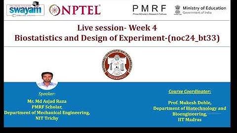 Live session- Week 4: Biostatistics and Design of Experiment-(noc24_bt33)