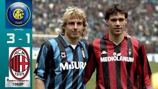 AC Milan 1 x 3 Inter Milan (Klinsman, Van Basten) ●Seria 1989/1990 Extended Goals & Highlights HD