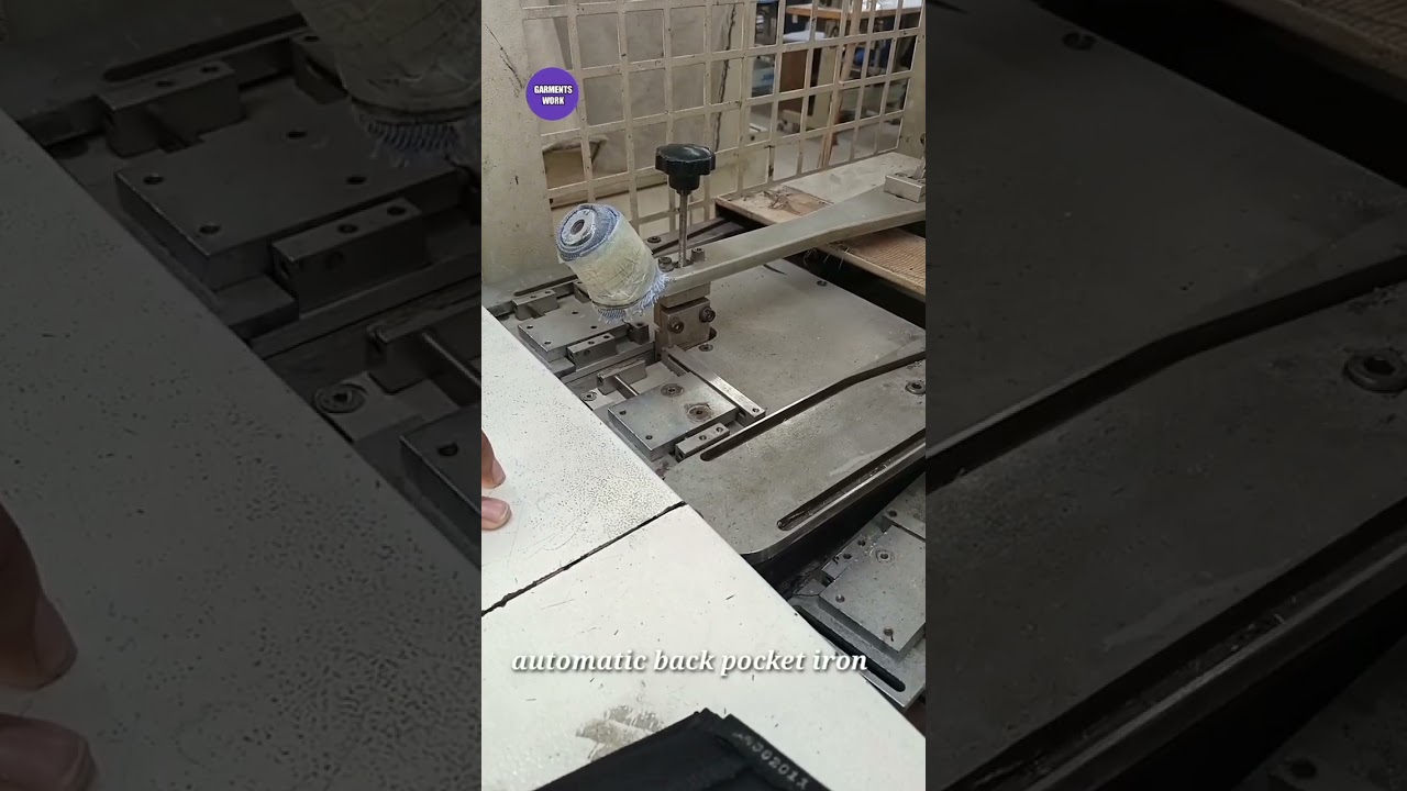 Automatic back pocket ironing |